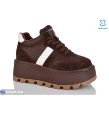 Кросівки жіночі на весну/осінь (66 пар р.36-41) коричневий  "TETRAST"