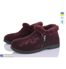 Бурки жіночи на зиму (8 пар р.37-41) бордовий  "LUCKY"