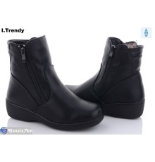 Черевики жіночі на зиму (6 пар р.37-42) чорний  "Trendy"