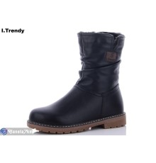 Чоботи жіночі на зиму (6 пар р.36-41) чорний  "Trendy"