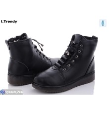 Черевики жіночі на зиму (8 пар р.37-42) чорний  "Trendy"