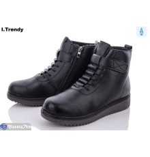 Черевики жіночі на зиму (8 пар р.37-42) чорний  "Trendy"