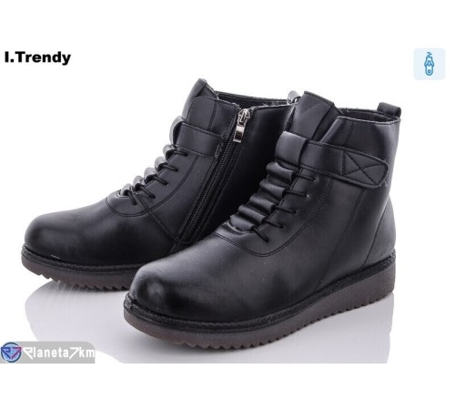 Черевики жіночі на зиму (8 пар р.37-42) чорний  "Trendy"