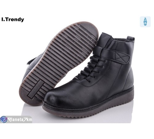 Черевики жіночі на зиму (8 пар р.37-42) чорний  "Trendy"