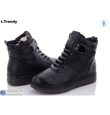 Черевики жіночі на зиму (8 пар р.37-42) чорний  "Trendy"