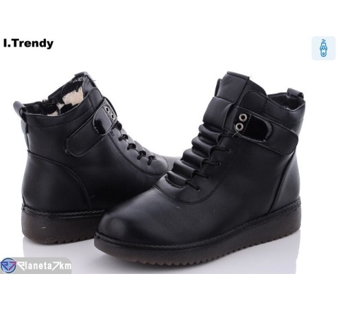 Черевики жіночі на зиму (8 пар р.37-42) чорний  "Trendy"