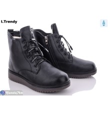 Черевики жіночі на зиму (8 пар р.37-42) чорний  "Trendy"