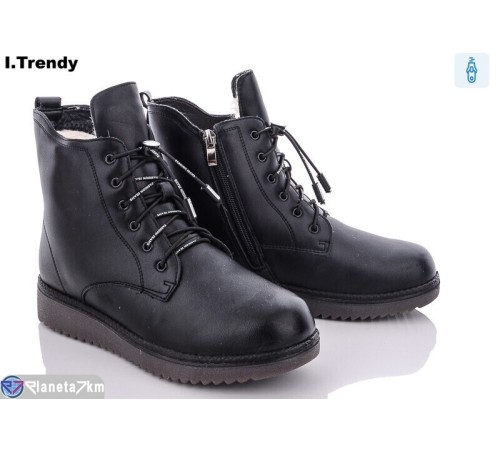 Черевики жіночі на зиму (8 пар р.37-42) чорний  "Trendy"
