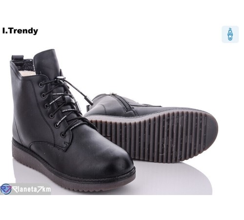 Черевики жіночі на зиму (8 пар р.37-42) чорний  "Trendy"