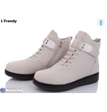 Черевики жіночі на зиму (8 пар р.37-42) бежевий  "Trendy"