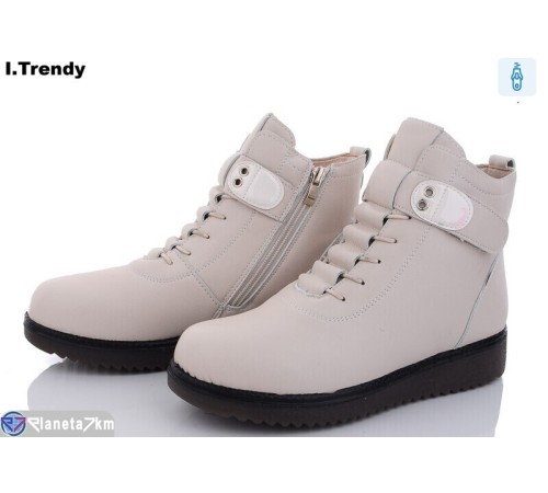 Черевики жіночі на зиму (8 пар р.37-42) бежевий  "Trendy"