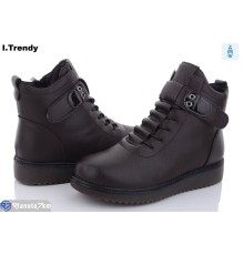 Черевики жіночі на зиму (8 пар р.37-42) бордовий  "Trendy"