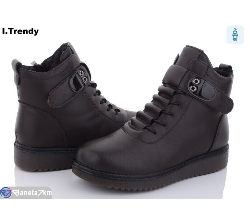 Черевики жіночі на зиму (8 пар р.37-42) бордовий  "Trendy"