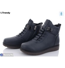 Черевики жіночі на зиму (8 пар р.37-42) синій  "Trendy"