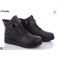 Черевики жіночі на зиму (8 пар р.37-42) бордовий  "Trendy"
