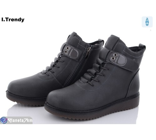 Черевики жіночі на зиму (8 пар р.37-42) сірий "Trendy" Черевики жіночі на зиму (8 пар р.37-42) сірий "Trendy"