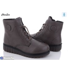 Черевики жіночі на зиму (8 пар р.36-41) коричневий  "Chunsen"