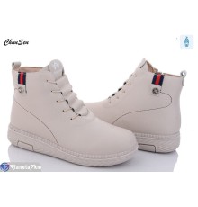Черевики жіночі на зиму (8 пар р.36-41) бежевий  "Chunsen"
