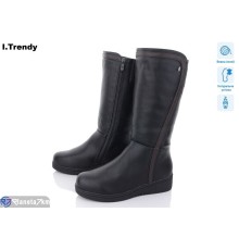 Чоботи жіночі на зиму (6 пар р.37-42) чорний  "Trendy"