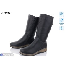 Чоботи жіночі на зиму (6 пар р.41-43) чорний  "Trendy"