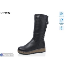Чоботи жіночі на зиму (6 пар р.37-42) чорний  "Trendy"