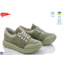 Кросівки жіночі на весну/осінь (6 пар р.36-40) зелений  "ARTO"