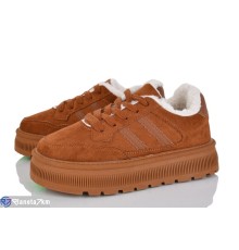Кросівки жіночі на зиму (8 пар р.36-41) camel  "LOREDANA"