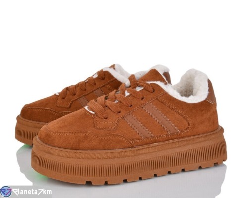 Кросівки жіночі на зиму (8 пар р.36-41) camel  "LOREDANA"