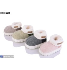 Тапки дитячі на зиму (12 пар р.22-27) мікс  "Super Gear"