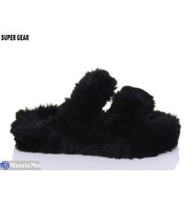 Тапки жіночі на весну/осінь (12 пар р.36-41) чорний  "Super Gear"