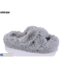 Тапки жіночі на весну/осінь (12 пар р.36-41) сірий  "Super Gear"