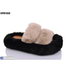 Тапки жіночі на весну/осінь (12 пар р.36-41) бежевий  "Super Gear"