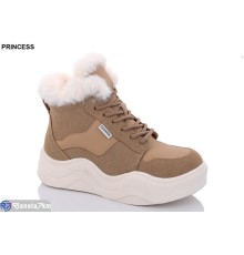Черевики жіночі на зиму (8 пар р.36-41) коричневий  "DIANA"