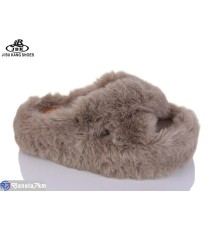 Тапки жіночі на весну/осінь (8 пар р.36-40) коричневий  "Jibukang"