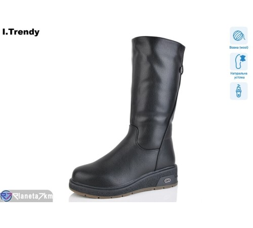 Чоботи жіночі на зиму (6 пар р.36-41) чорний "Trendy" Чоботи жіночі на зиму (6 пар р.36-41) чорний "Trendy"