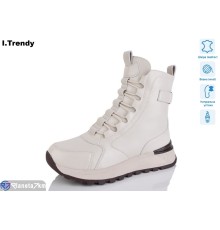 Черевики жіночі на зиму (6 пар р.36-41) бежевий  "Trendy"