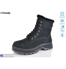 Черевики жіночі на зиму (6 пар р.36-41) чорний  "Trendy"