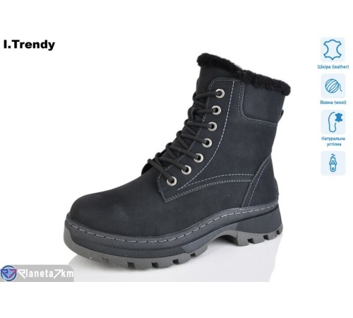 Черевики жіночі на зиму (6 пар р.36-41) чорний "Trendy" Черевики жіночі на зиму (6 пар р.36-41) чорний "Trendy"