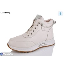 Черевики жіночі на зиму (8 пар р.36-41) бежевий  "Trendy"