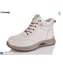 Черевики жіночі на зиму (8 пар р.36-41) бежевий  "Trendy"