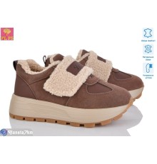 Кросівки жіночі на зиму (6 пар р.36-40) коричневий  "PLPS"