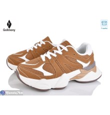 Кросівки жіночі на весну/осінь (8 пар р.36-41) коричневий  "Gollmony"
