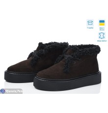 Черевики жіночі на зиму (6 пар р.36-41) коричневий  "STELUSA"