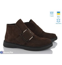 Черевики жіночі на весну/осінь (6 пар р.36-41) коричневий  "FOX"
