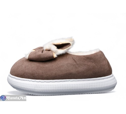 Тапки жіночі на зиму (12 пар р.36-41) коричневий  "LULI"