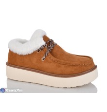 Туфлі жіночі на зиму (8 пар р.36-41) camel  "Belossa"