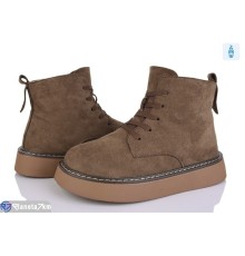 Черевики жіночі на зиму (8 пар р.36-40) коричневий  "LOREDANA"