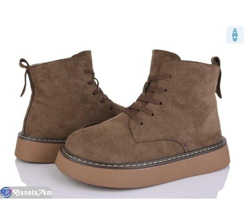 Черевики жіночі на зиму (8 пар р.36-40) коричневий  "LOREDANA"