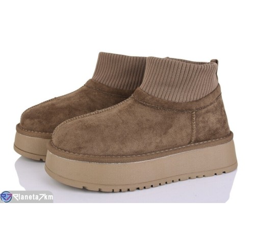 Уггі жіночі на зиму (8 пар р.36-41) коричневий  "LOREDANA"