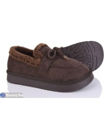 Туфлі жіночі на зиму (8 пар р.36-40) коричневий  "LOREDANA"